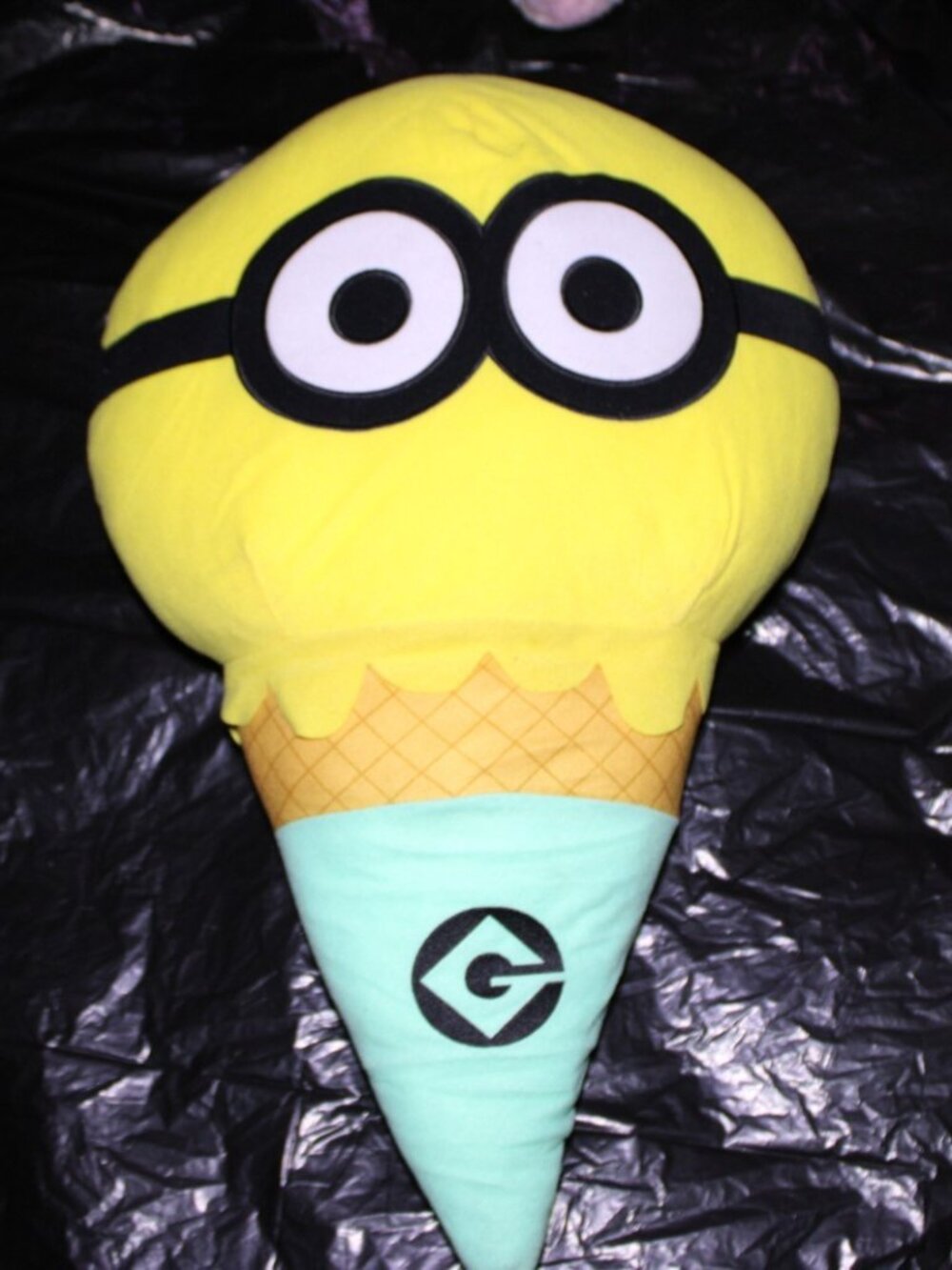 Universal Studios Parks Despicable Me Minion Mayhem Ice Cream Cone 26" Plush Toy